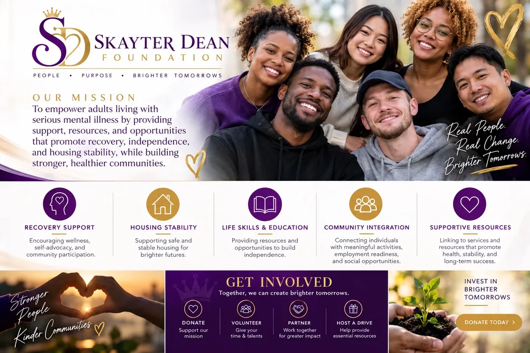 Skayter Dean Foundation. People, purpose, brighter tomorrows.